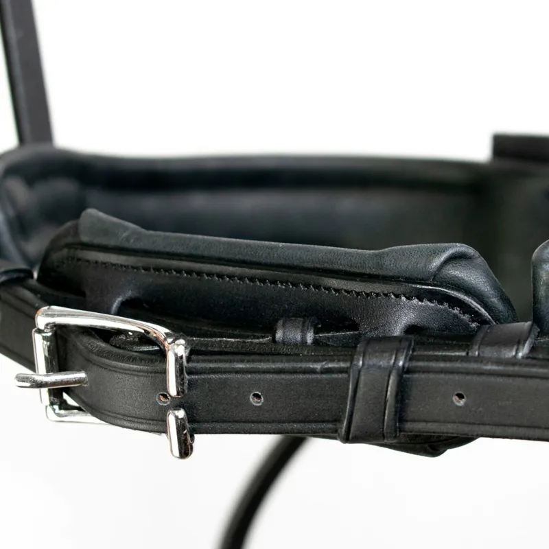 Antares Precision Large Crank Noseband Anatomic Bridle - Black-6