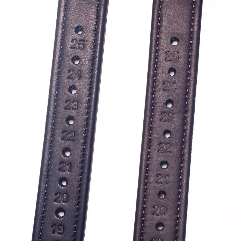 Henry James Precision Calfskin Stirrup Leathers - Havana Brown-2