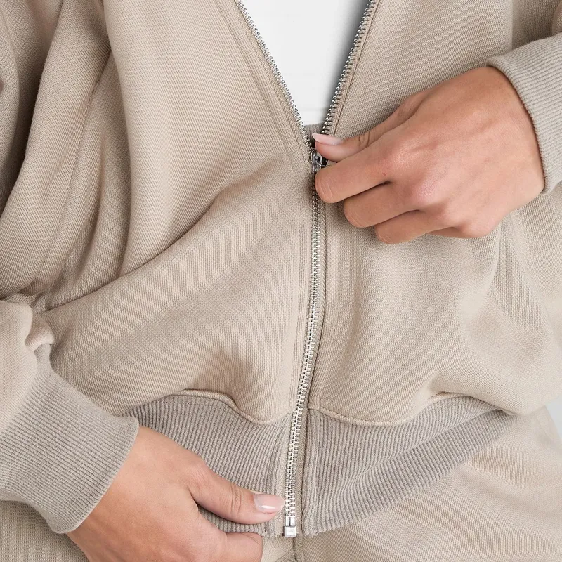Aztec Diamond Premium Full Zip Women's Hoodie - Nude-3