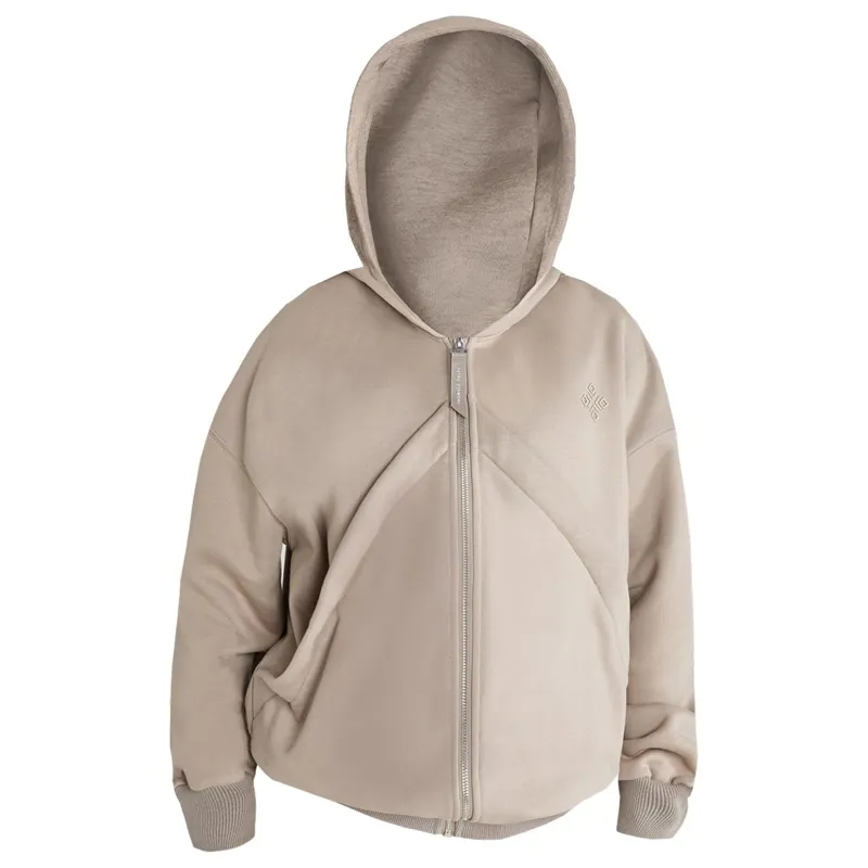 Aztec Diamond Premium Full Zip Women's Hoodie - Nude-1