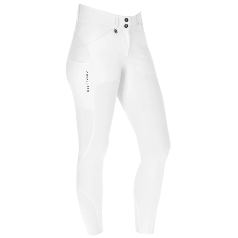 Covalliero Premium Full Seat Ladies Competition Breeches - White