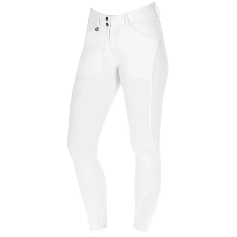 Covalliero Premium Full Seat Ladies Competition Breeches - White-3