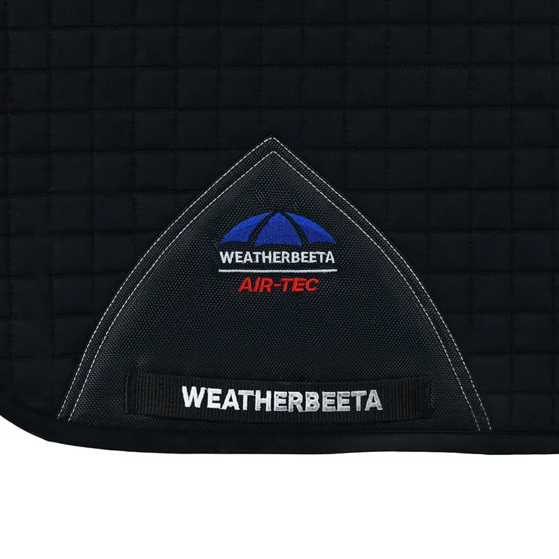 WeatherBeeta Prime Air-Tech Dressage Saddle Pad - Black-1