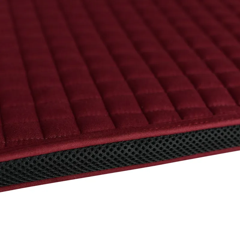 WeatherBeeta Prime Air-Tech Dressage Saddle Pad - Burgundy-1