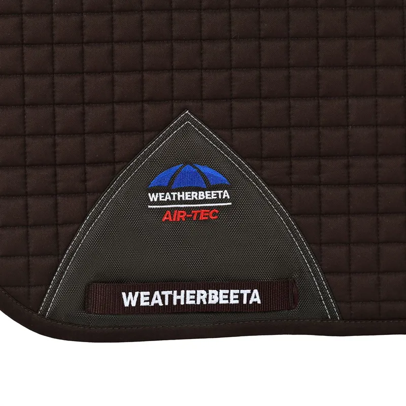 WeatherBeeta Prime Air-Tech Dressage Saddle Pad - Chocolate-1