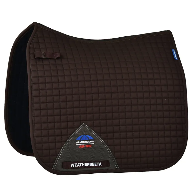 WeatherBeeta Prime Air-Tech Dressage Saddle Pad - Chocolate