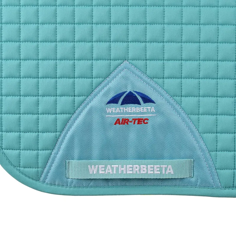 WeatherBeeta Prime Air-Tech Dressage Saddle Pad - Light Aqua-1