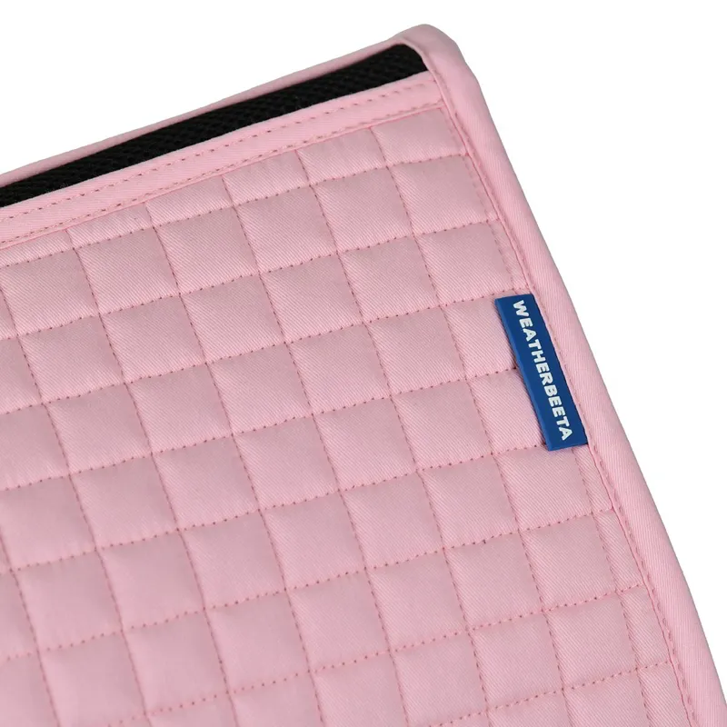 WeatherBeeta Prime Air-Tech Dressage Saddle Pad - Light Pink-3