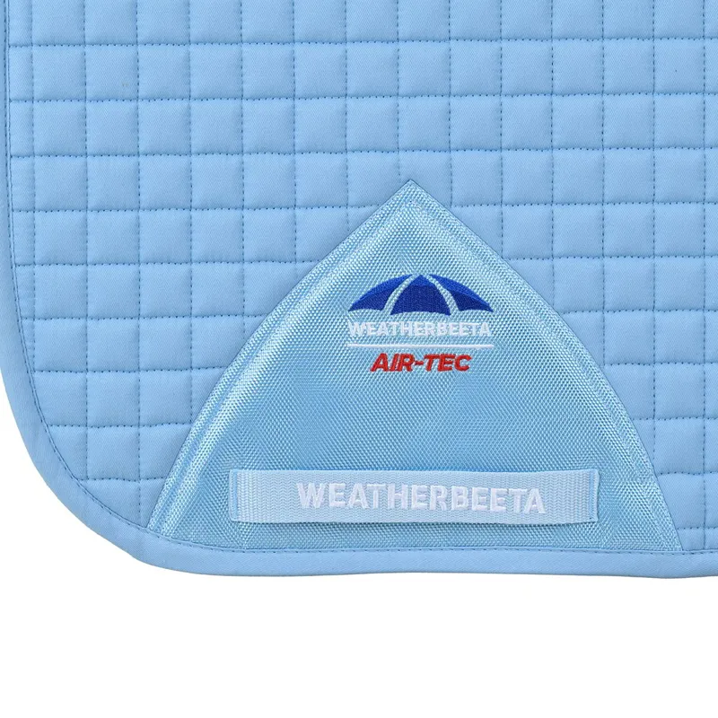 WeatherBeeta Prime Air-Tech Dressage Saddle Pad - Sky Blue-2