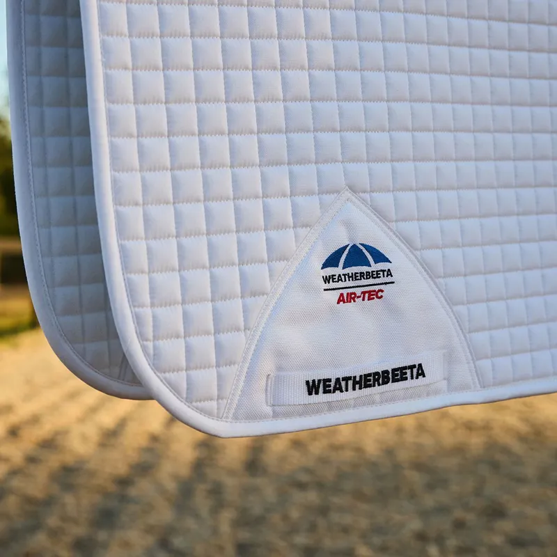 WeatherBeeta Prime Air-Tech Dressage Saddle Pad - White-9