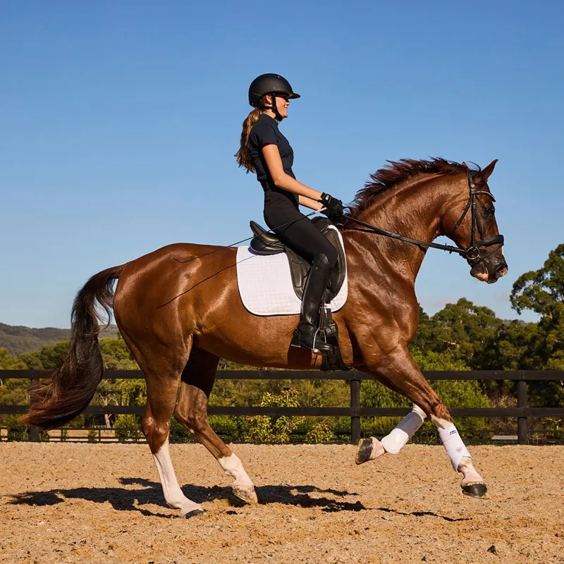 WeatherBeeta Prime Air-Tech Dressage Saddle Pad - White-8