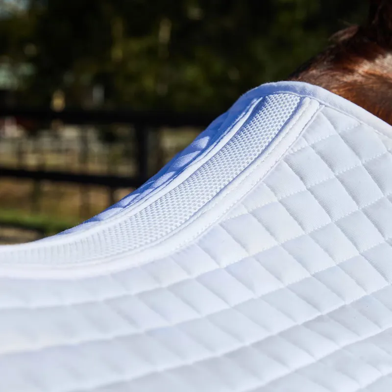 WeatherBeeta Prime Air-Tech Dressage Saddle Pad - White-1