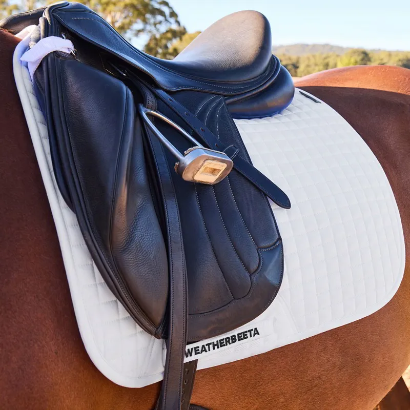 WeatherBeeta Prime Air-Tech Dressage Saddle Pad - White-2