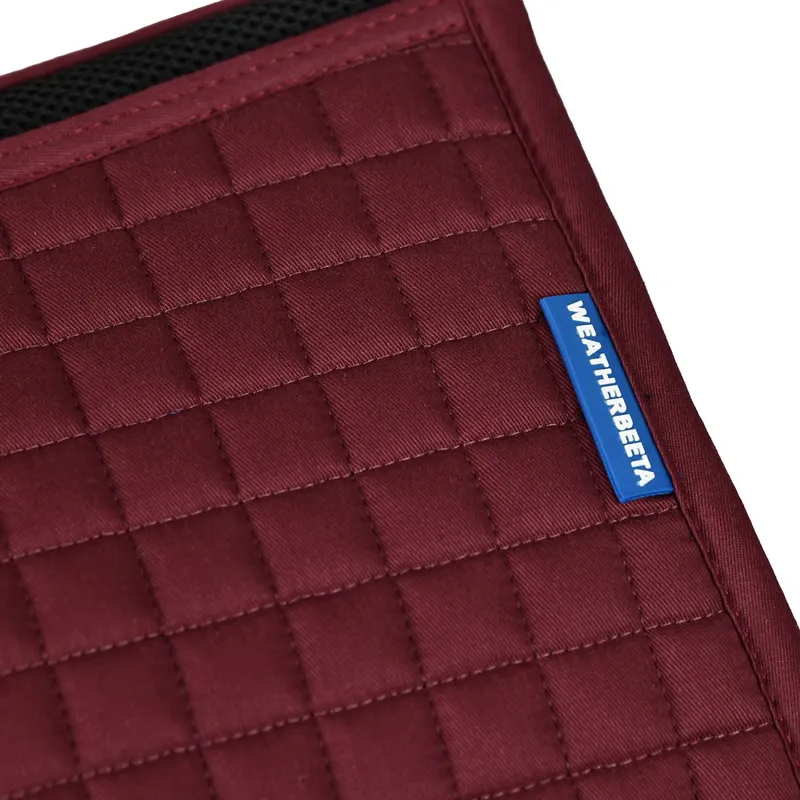WeatherBeeta Prime Air-Tech Jump Saddle Pad - Burgundy-4