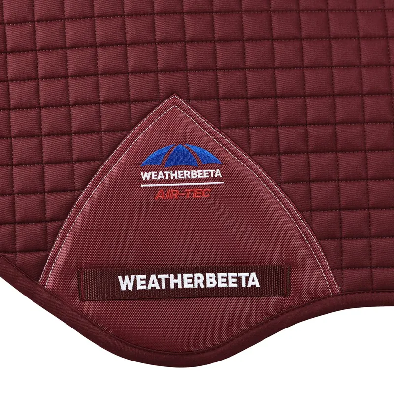 WeatherBeeta Prime Air-Tech Jump Saddle Pad - Burgundy-3