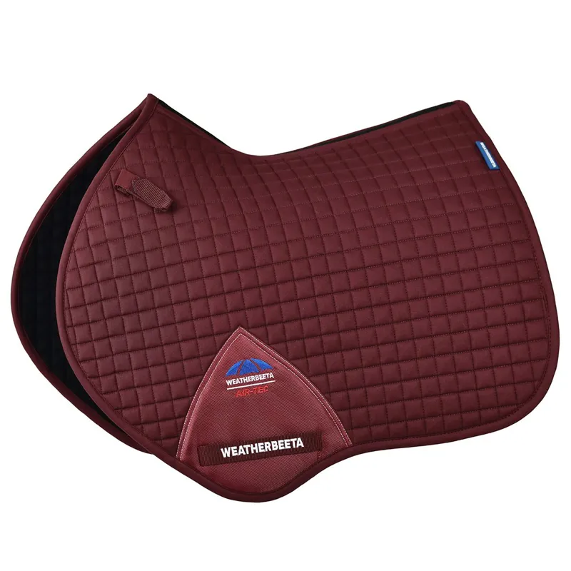 WeatherBeeta Prime Air-Tech Jump Saddle Pad - Burgundy