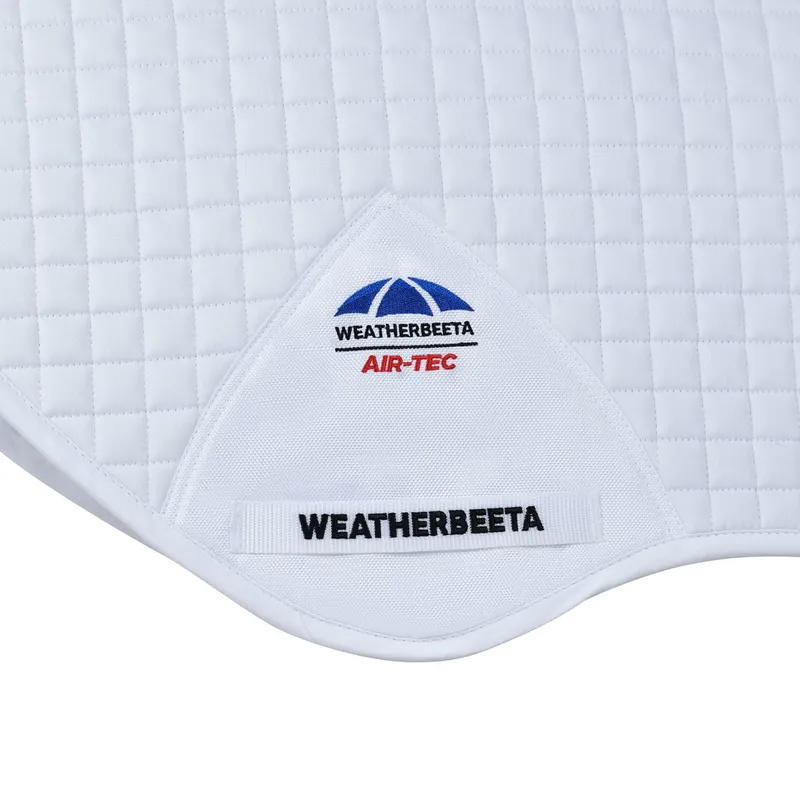 WeatherBeeta Prime Air-Tech Jump Saddle Pad - White-3