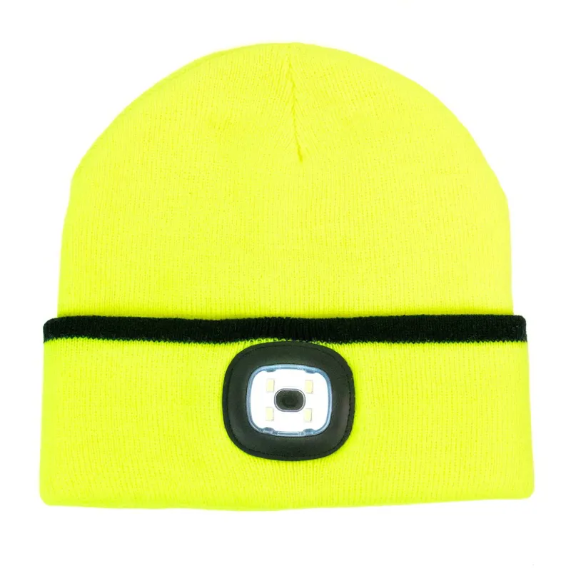 Pro Climate Vision LED Adults Beanie Hat - Yellow