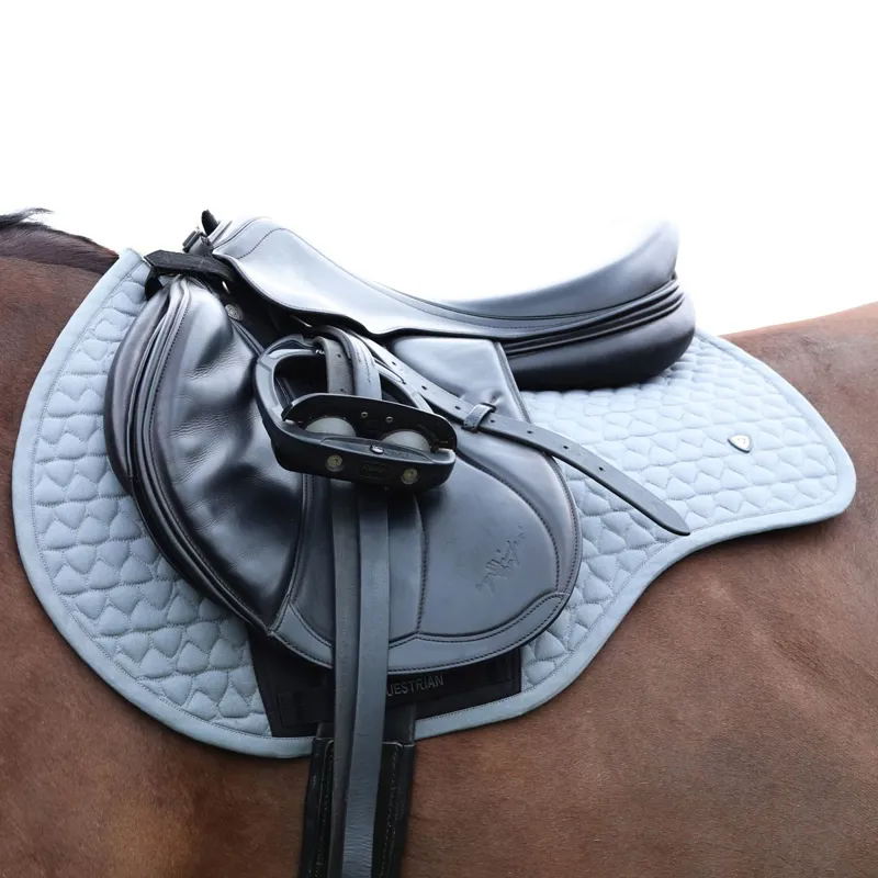 Hy Equestrian Pro Reaction Close Contact Saddle Pad - Grey-1