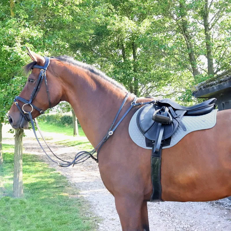Hy Equestrian Pro Reaction Close Contact Saddle Pad - Grey-2