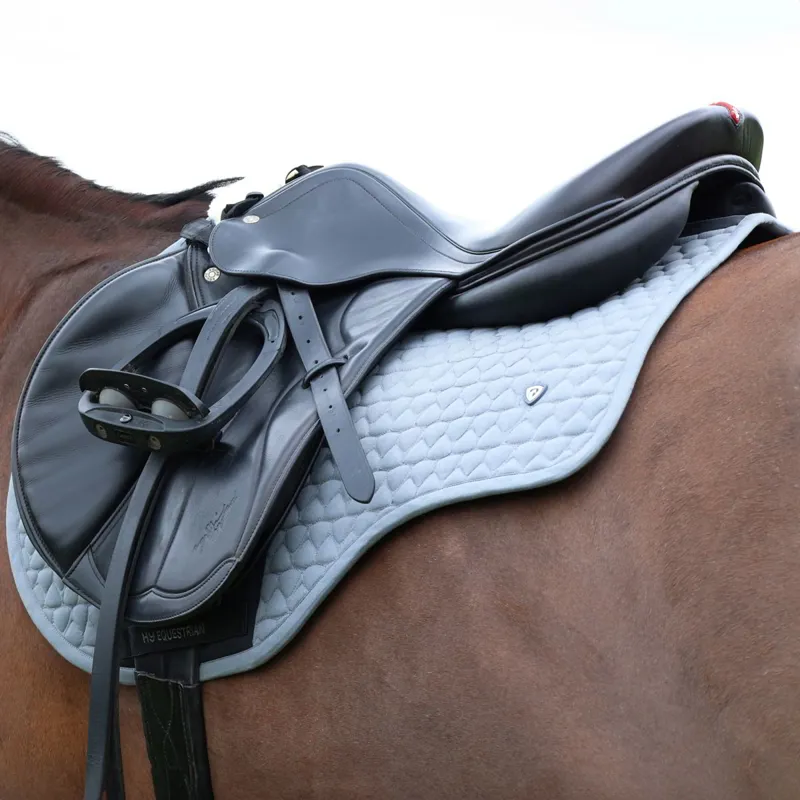 Hy Equestrian Pro Reaction Close Contact Saddle Pad - Grey-3