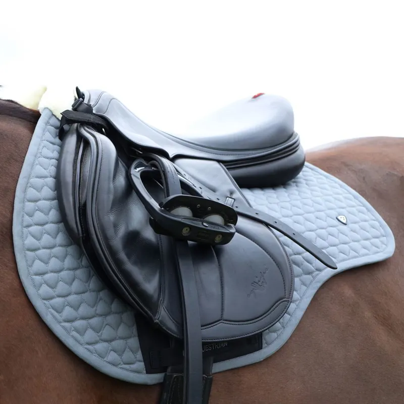 Hy Equestrian Pro Reaction Close Contact Saddle Pad - Grey-4