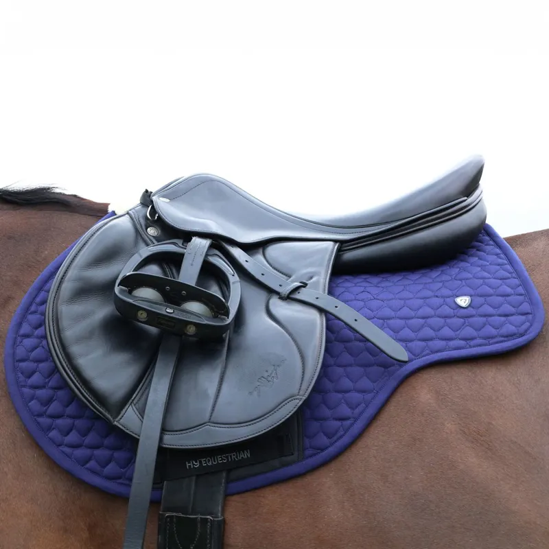Hy Equestrian Pro Reaction Close Contact Saddle Pad - Navy-1