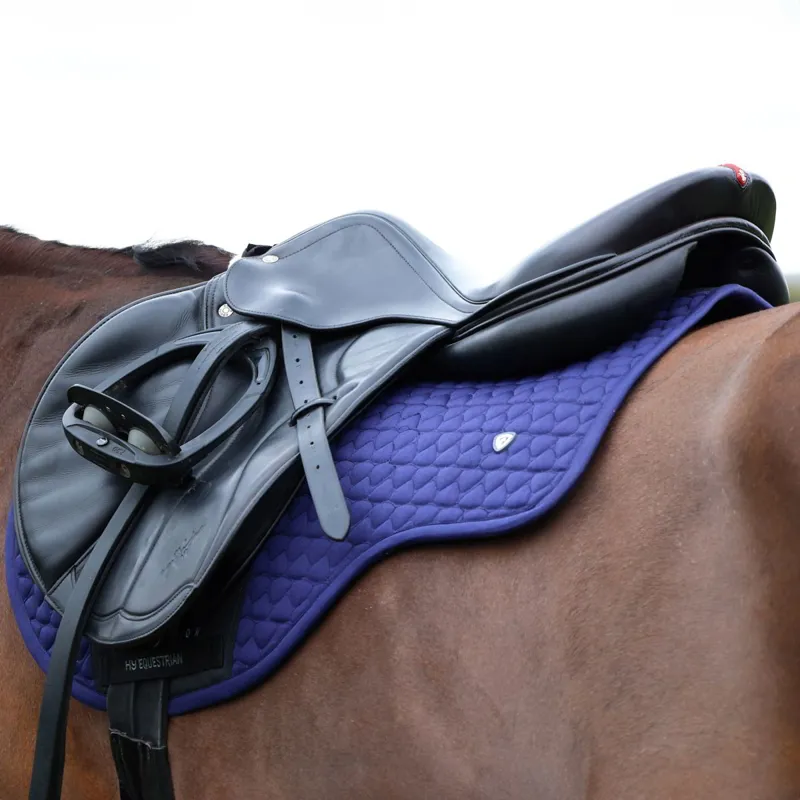 Hy Equestrian Pro Reaction Close Contact Saddle Pad - Navy-2