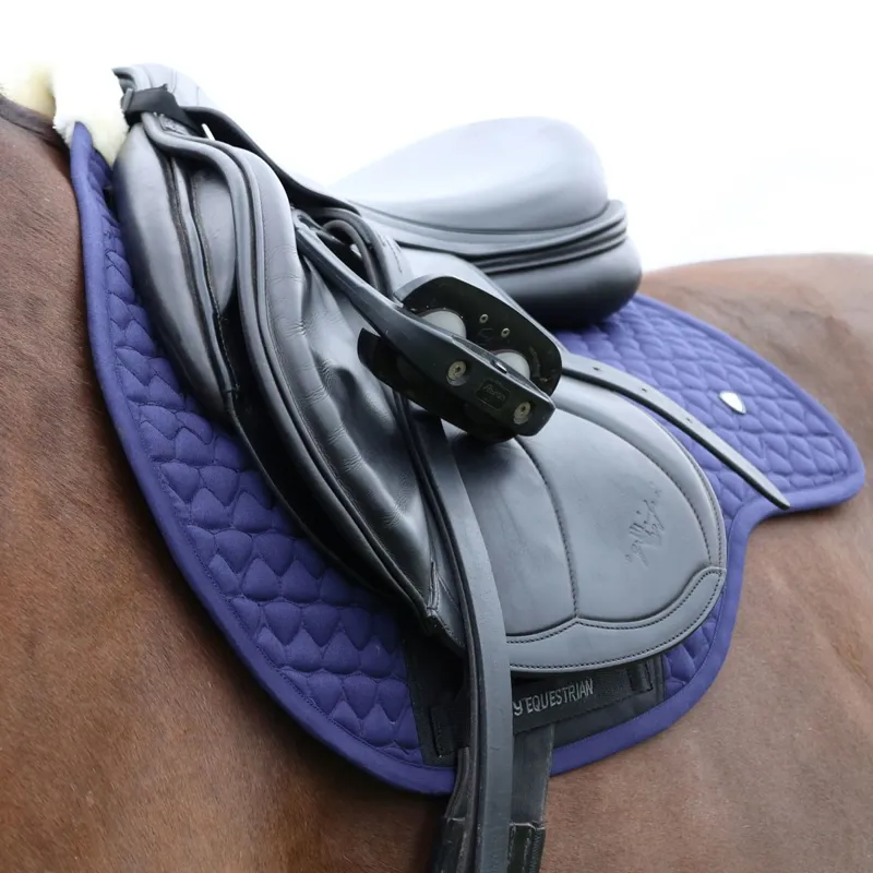 Hy Equestrian Pro Reaction Close Contact Saddle Pad - Navy-3