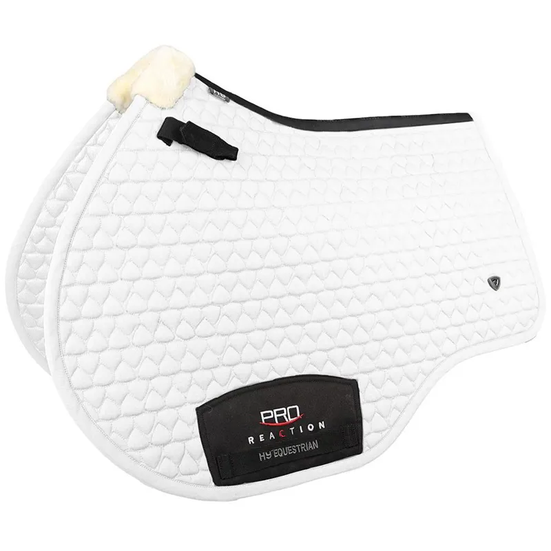 Hy Equestrian Pro Reaction Close Contact Saddle Pad - White