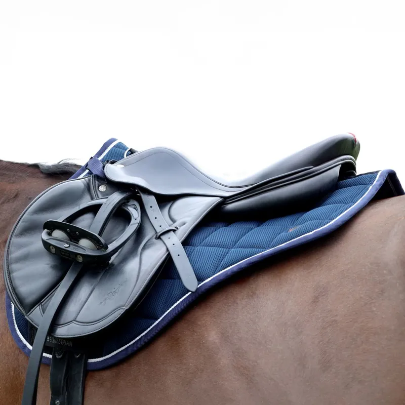 Hy Equestrian Pro Reaction 3D Mesh Saddle Pad - Navy-1