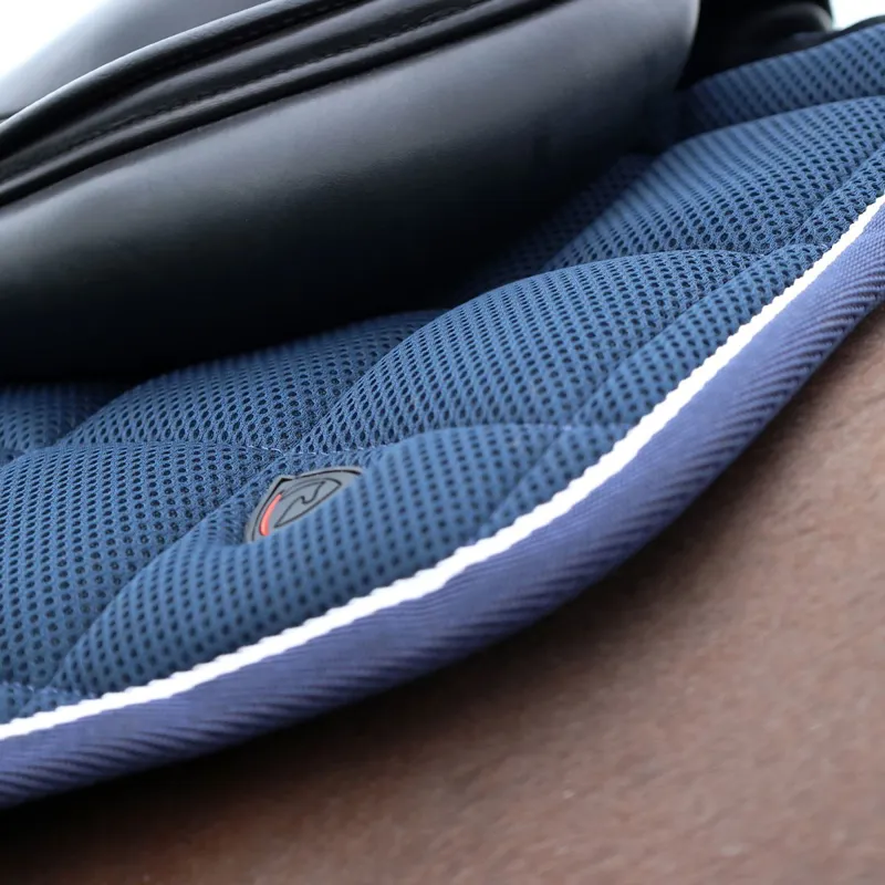 Hy Equestrian Pro Reaction 3D Mesh Saddle Pad - Navy-2