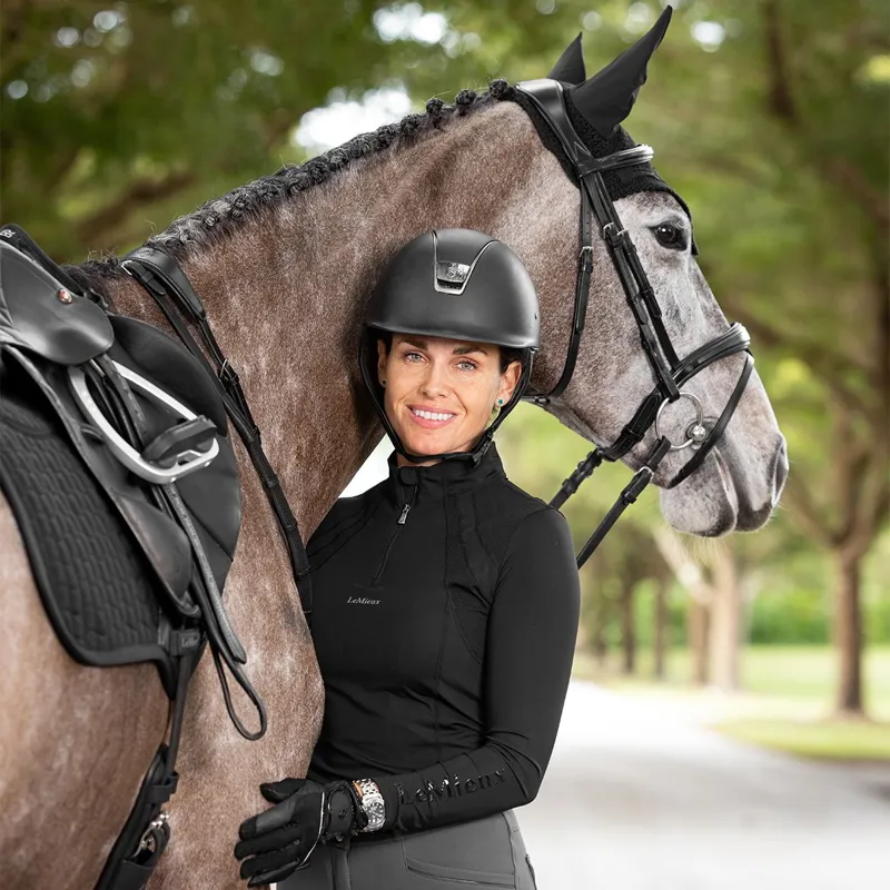 LeMieux ProSorb Plain 2-Pocket Close Contact Saddle Pad - Black-4
