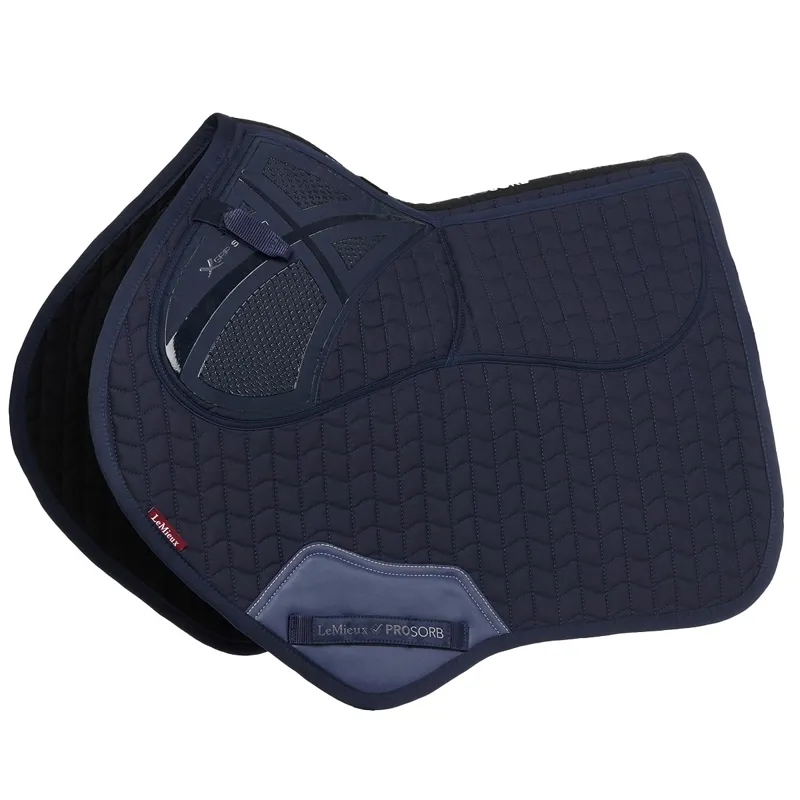 LeMieux ProSorb Plain 2-Pocket Close Contact Saddle Pad - Navy