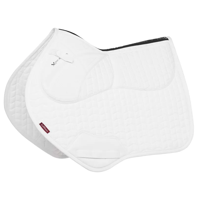 LeMieux ProSorb Plain 2-Pocket Close Contact Saddle Pad - White