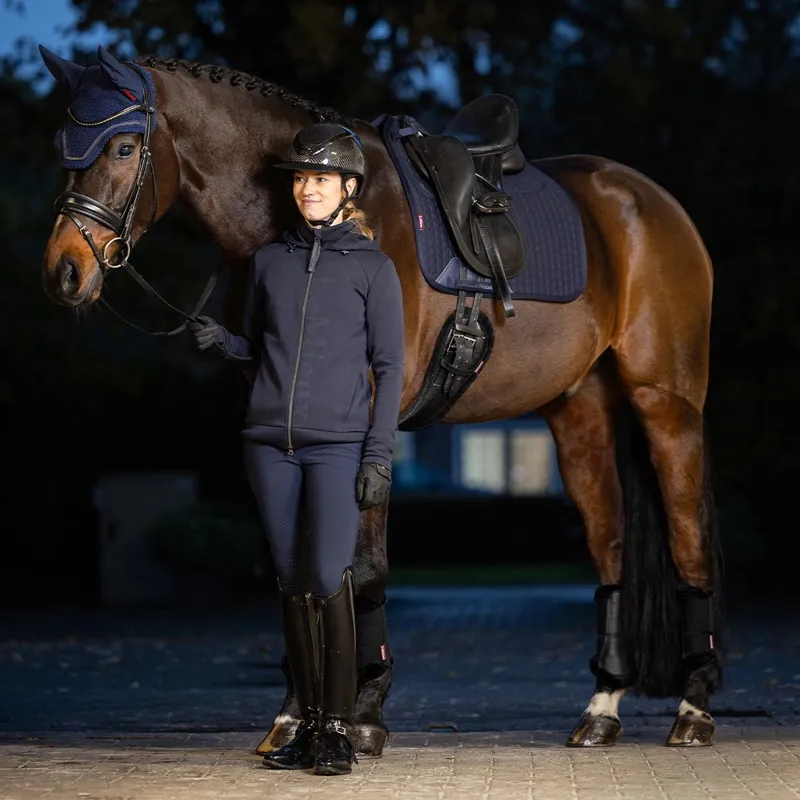 LeMieux ProSorb Plain 2-Pocket Dressage Pad - Navy-1