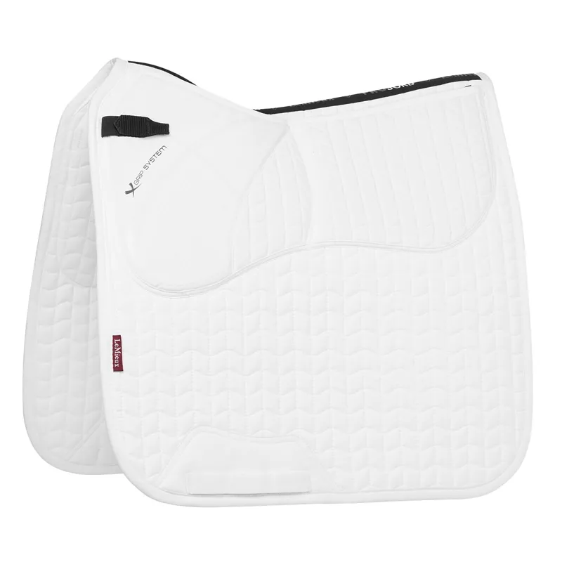 LeMieux ProSorb Plain 2-Pocket Dressage Pad - White