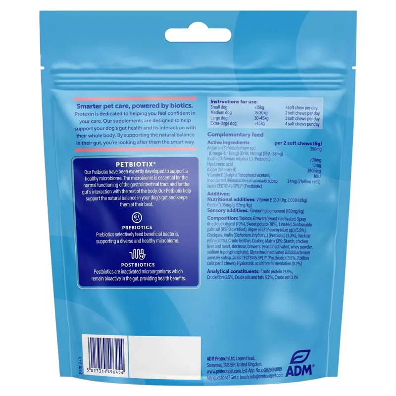 Protexin Daily Care GUT Plus Dog Supplement Skin and Coat-1