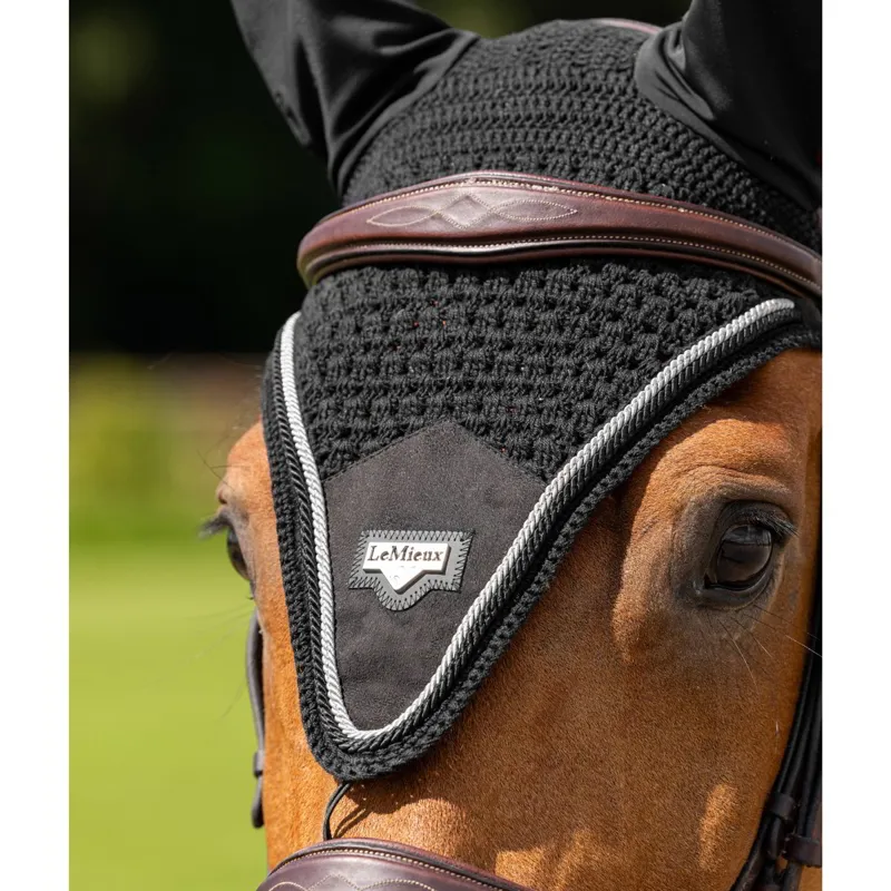 LeMieux Puissance Fly Hood - Black-2