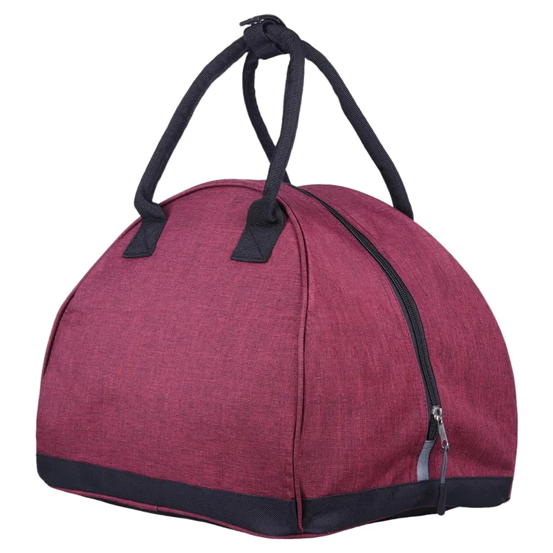 QHP 300D Helmet Bag - Burgundy-1