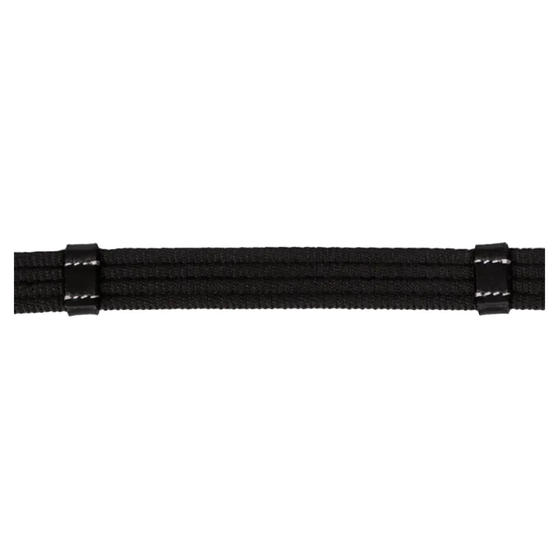 QHP Anatomical Bitless Bridle with Reins - Black-6