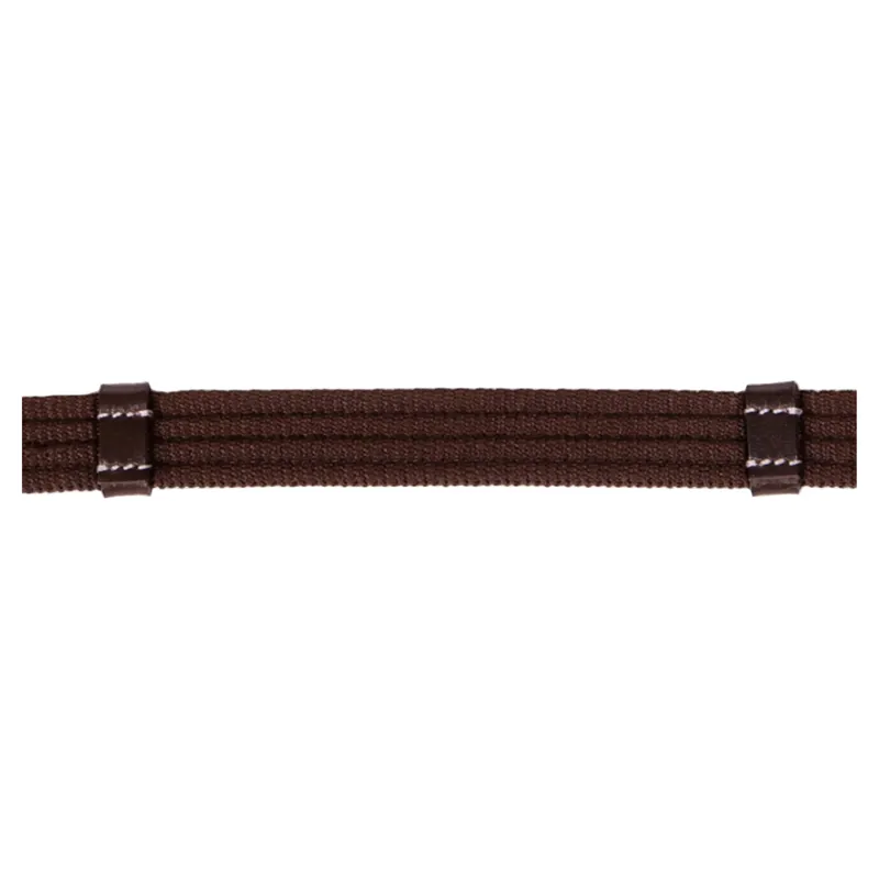 QHP Anatomical Bitless Bridle with Reins - Brown-6