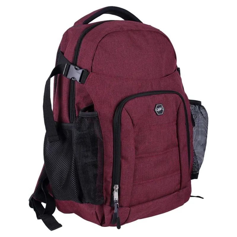 QHP Rider Grooms Backpack - Burgundy