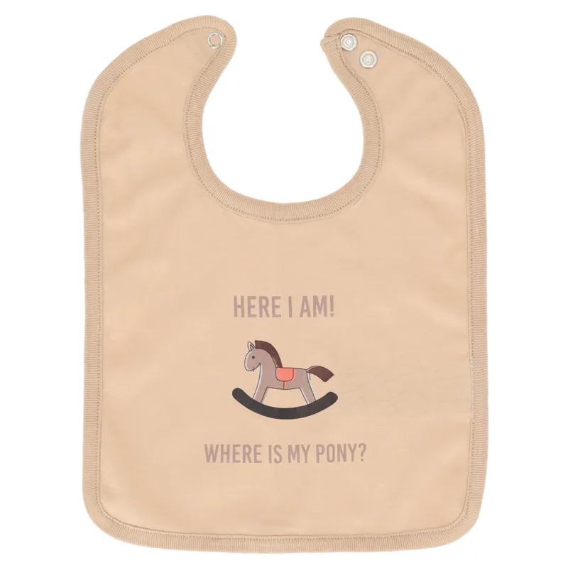 QHP Bobby Baby Bib - Beige