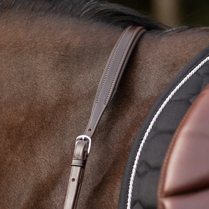 QHP Breastplate with Long Bridge - Brown-3