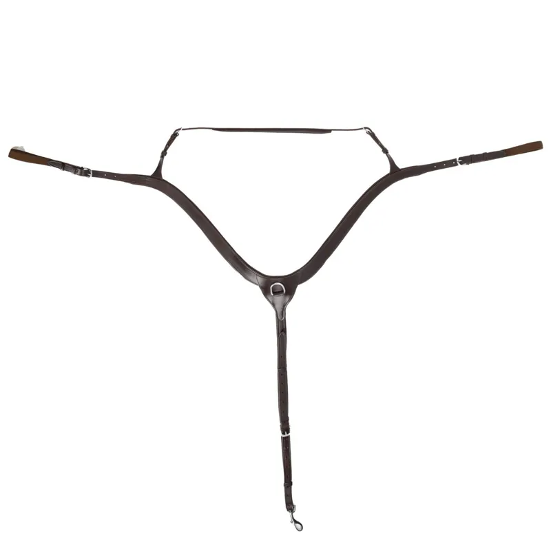 QHP Breastplate with Long Bridge - Brown