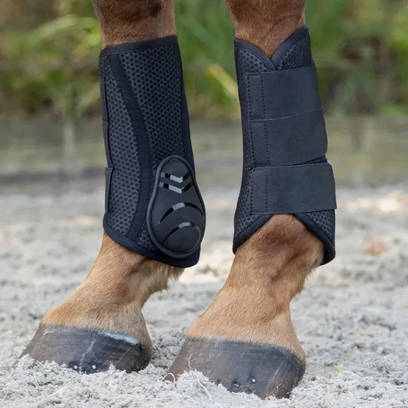 QHP Air Mesh Brushing Boots - Black