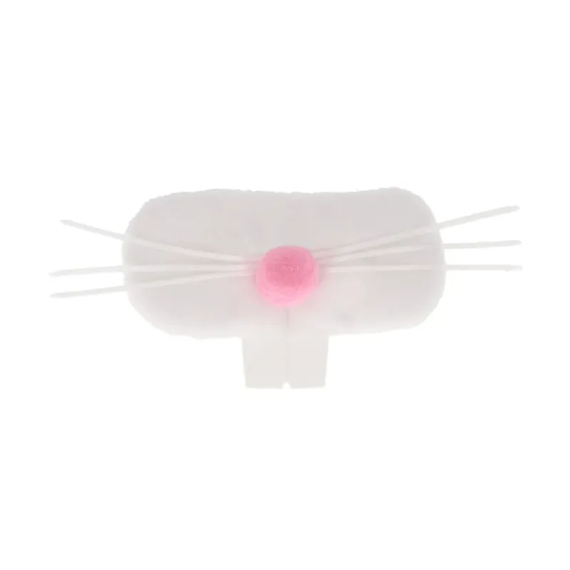 QHP Easter Bunny Noseband Accessory - White-1
