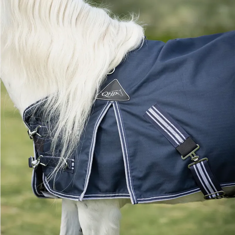 QHP Falabella 200g Miniature Turnout Blanket - Navy-1