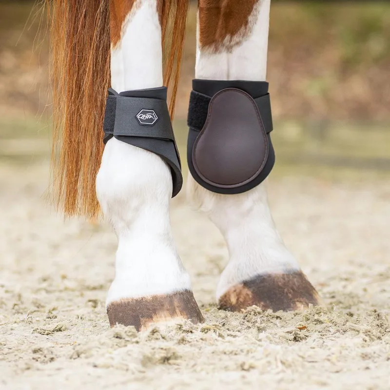 QHP Fetlock Boots - Brown-1